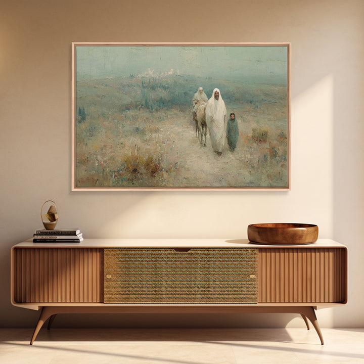 Journey Of Faith | Framed Canvas Print | Christian Art | Christian Art Canvas | Christian Wall Art | Christmas Art Prints | Jesus Painting