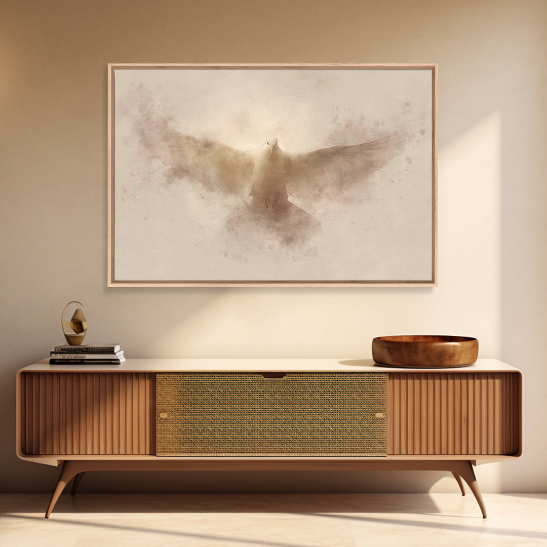 Holy Presence – Framed Canvas Print – Christian Art Canvas – Christian Wall Art – Subtle Christian Art – Christian Christmas Art – Jesus Pa