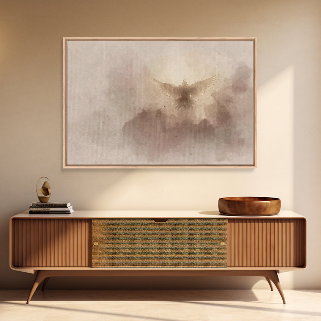Spirit Of Dawn – Framed Canvas Print – Christian Wall Art – Christian Art Canvas – Christian Art – Christmas Art – Christian Decor