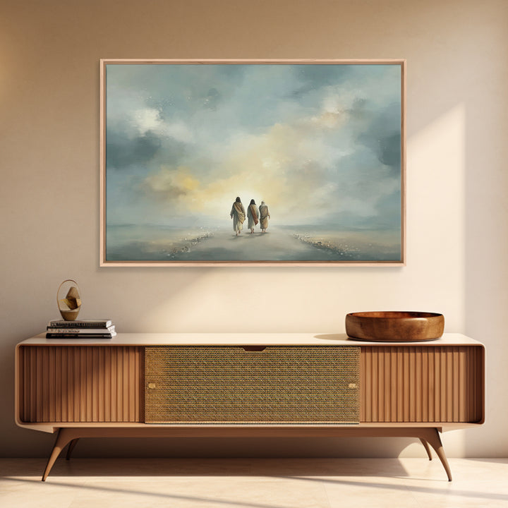 Heavenly Journey – Framed Canvas Print – Christian Wall Art – Christian Art Canvas – Jesus Painting – Christian Christmas Art – Christian D