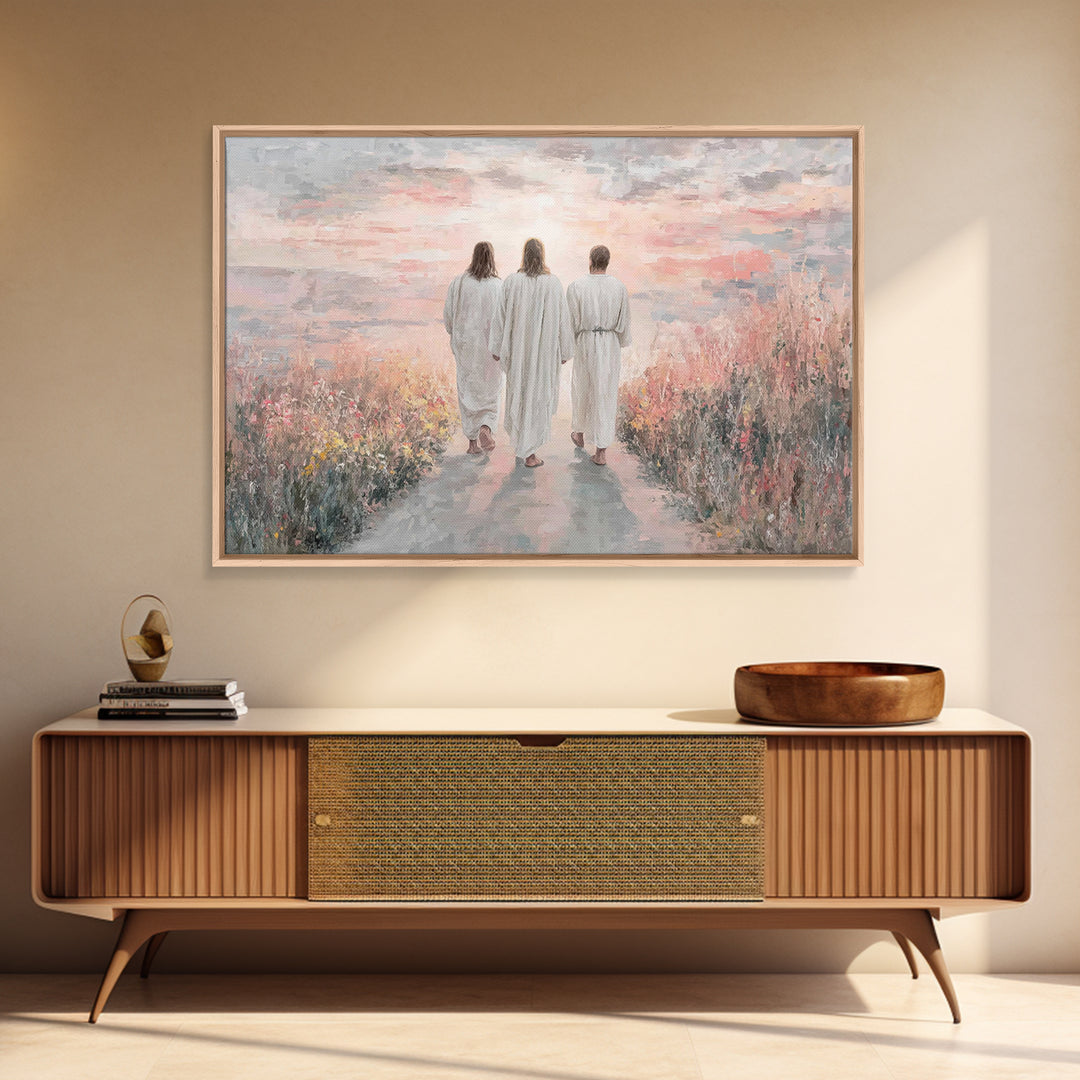 Radiant Dawn Light, Framed Canvas Print, Christian Art Canvas, Christian Wall Art, Jesus Paintings, Large Christian Painting, Christian Chr