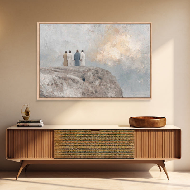 Heavenly Peak Stillness – Framed Canvas Print – Christian Art – Christian Art Canvas – Christian Wall Art – Subtle Christian Art – Jesus Pa