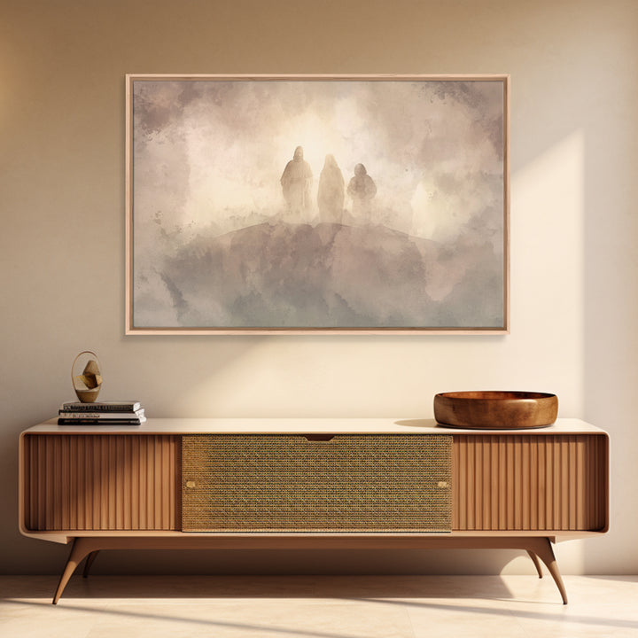 Divine Cloud Forms | Framed Canvas Print | Christian Art | Christian Art Canvas | Jesus Painting | Subtle Christian Art | Christian Wall Ar