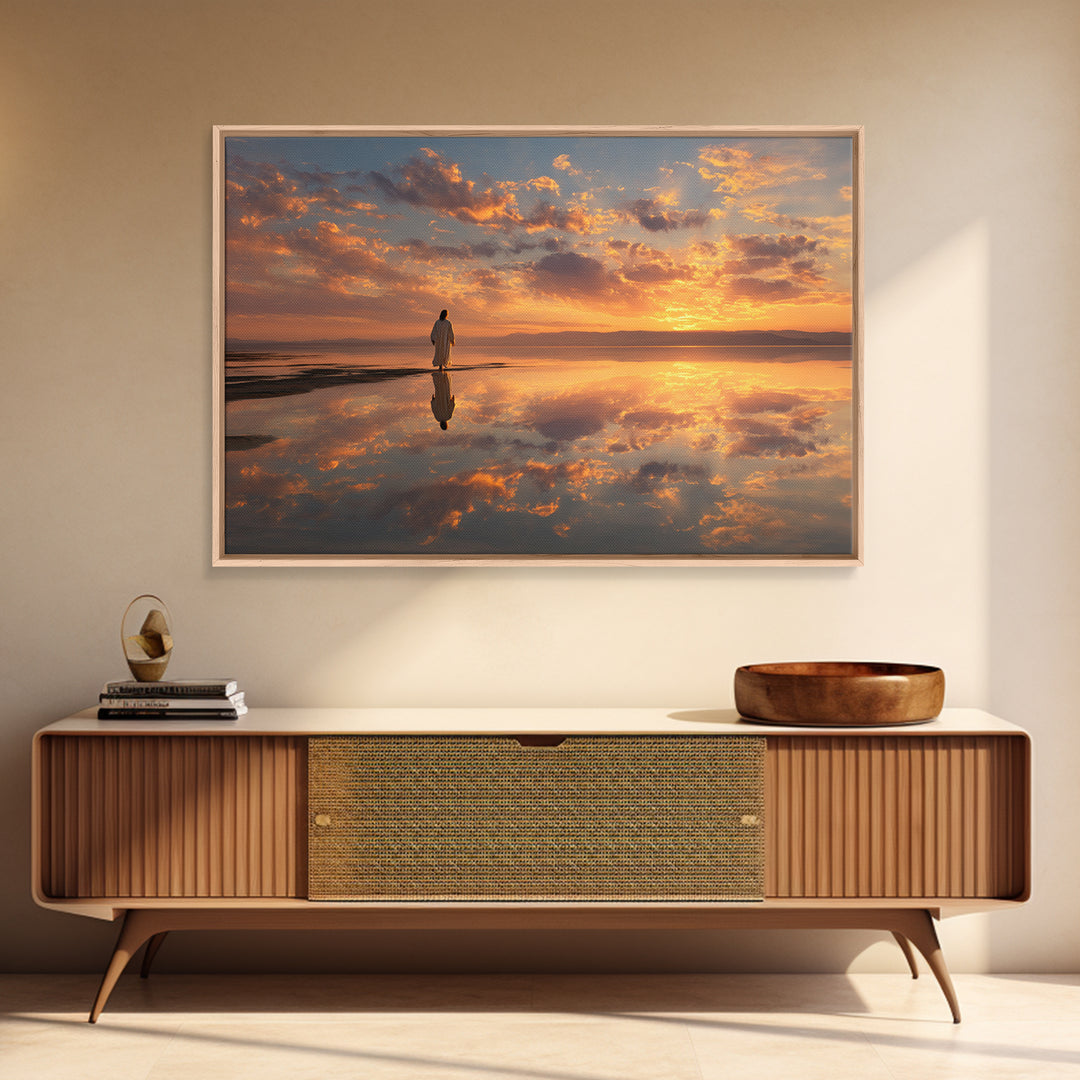 Radiant Hope Horizon | Framed Canvas Print | Christian Wall Art | Jesus Canvas Art | Christian Art Canvas | Christian Christmas Art | Chris
