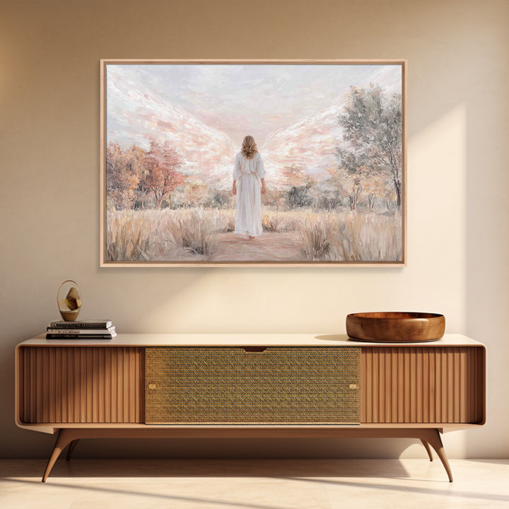 Angel Of Grace – Framed Canvas Print – Christian Art – Christian Wall Art – Christian Art Canvas – Christian Decor – Christian Painting