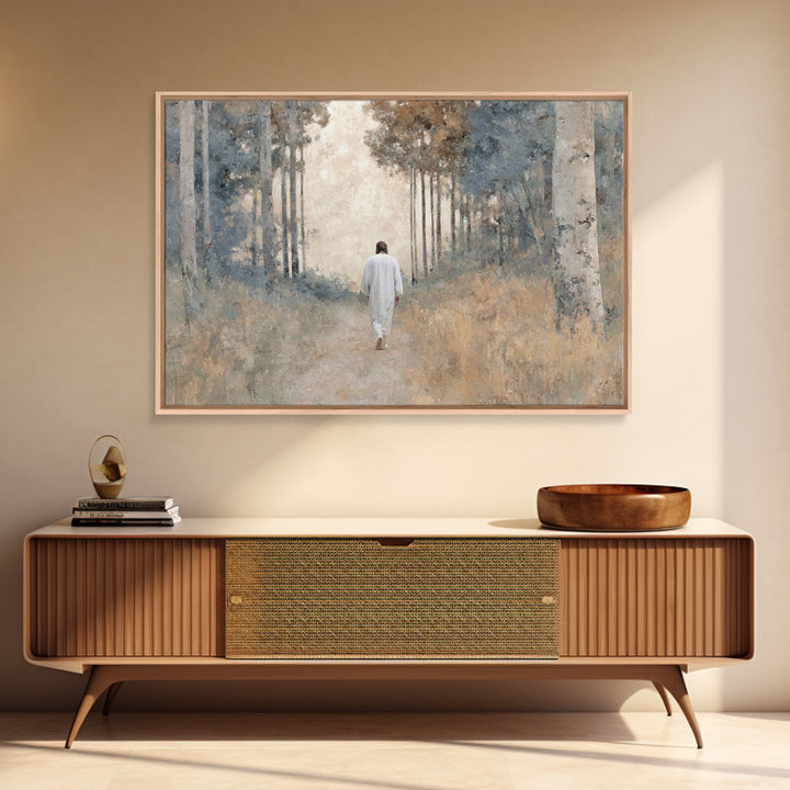 Divine Table – Framed Canvas Print – Christian Wall Art – Christian Art Print – Jesus Painting – Christian Art Canvas – Christian Christmas