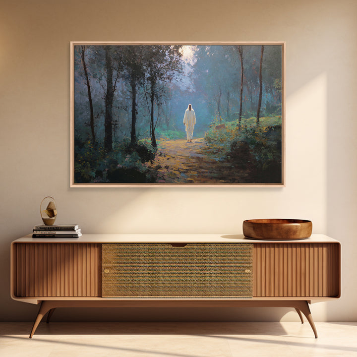 Covenant Feast – Framed Canvas Print – Christian Art – Jesus Painting – Christian Art Canvas – Christian Wall Art – Modern Christian Painti