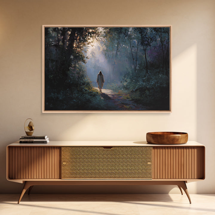 Blessed Fellowship – Framed Canvas Print – Christian Art Canvas – Christian Wall Art – Jesus Painting – Christian Christmas Art – Unique Ch