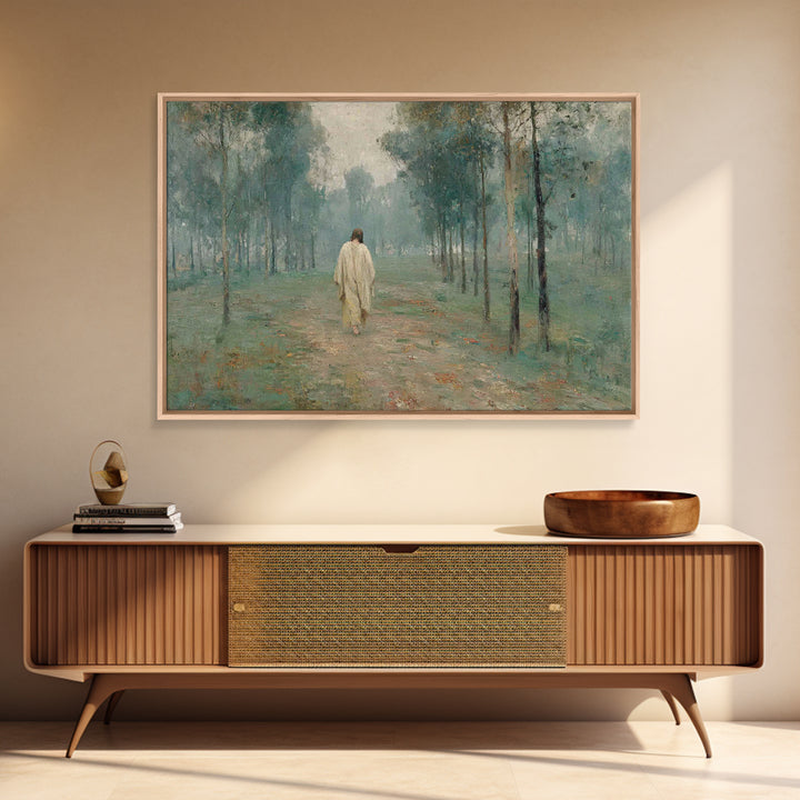 Sacred Supper Light – Framed Canvas Print – Christian Wall Art – Jesus Painting – Christian Art Canvas – Subtle Christian Art – Christian G