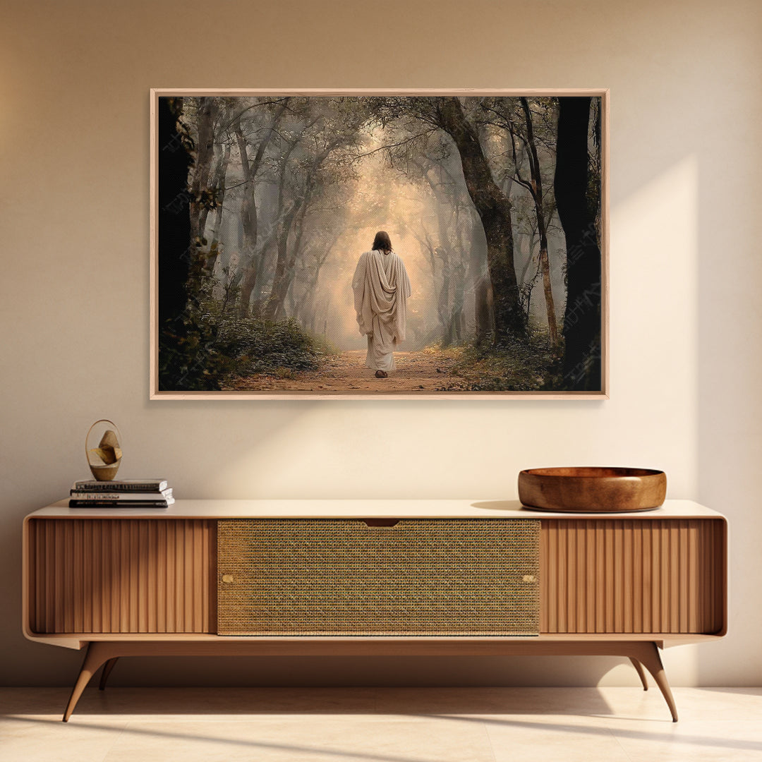 Shepherd Of Peace – Framed Canvas Print – Jesus Painting – Christian Wall Art – Christian Art Canvas – Christian Decor – Christian Christma