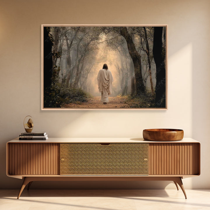 Shepherd Of Peace – Framed Canvas Print – Jesus Painting – Christian Wall Art – Christian Art Canvas – Christian Decor – Christian Christma