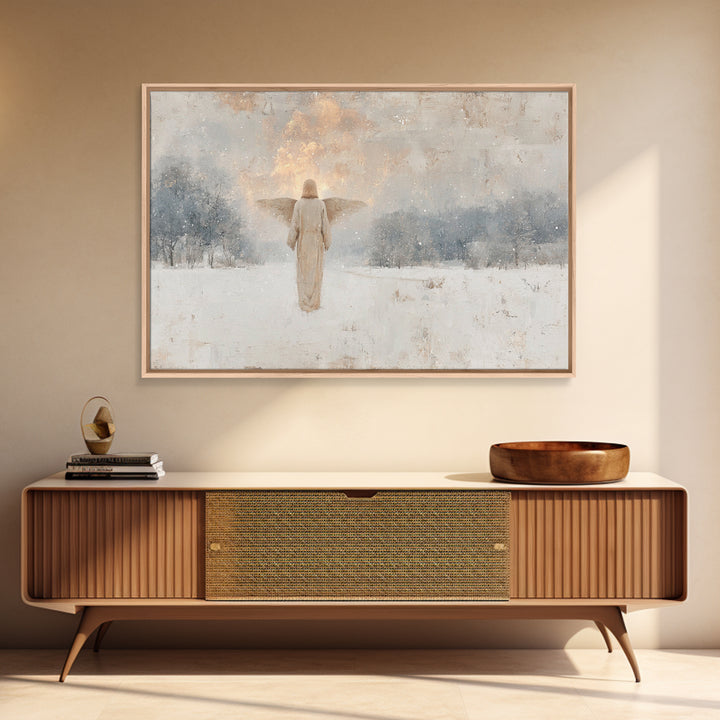 Star Of Salvation – Framed Canvas Print – Christian Wall Art – Christian Art Print – Abstract Christian Art – Christmas Art – Framed Christ