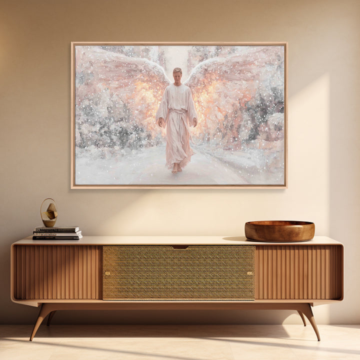 Dawn Of The Cross – Framed Canvas Print – Christian Wall Art – Christian Art Canvas – Modern Christian Art – Christian Painting – Christian
