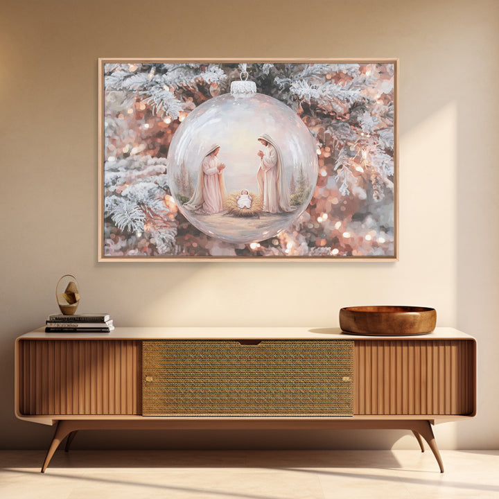Heavenly Chorus | Framed Canvas Print | Christian Art Canvas | Christian Christmas Art | Christian Wall Art