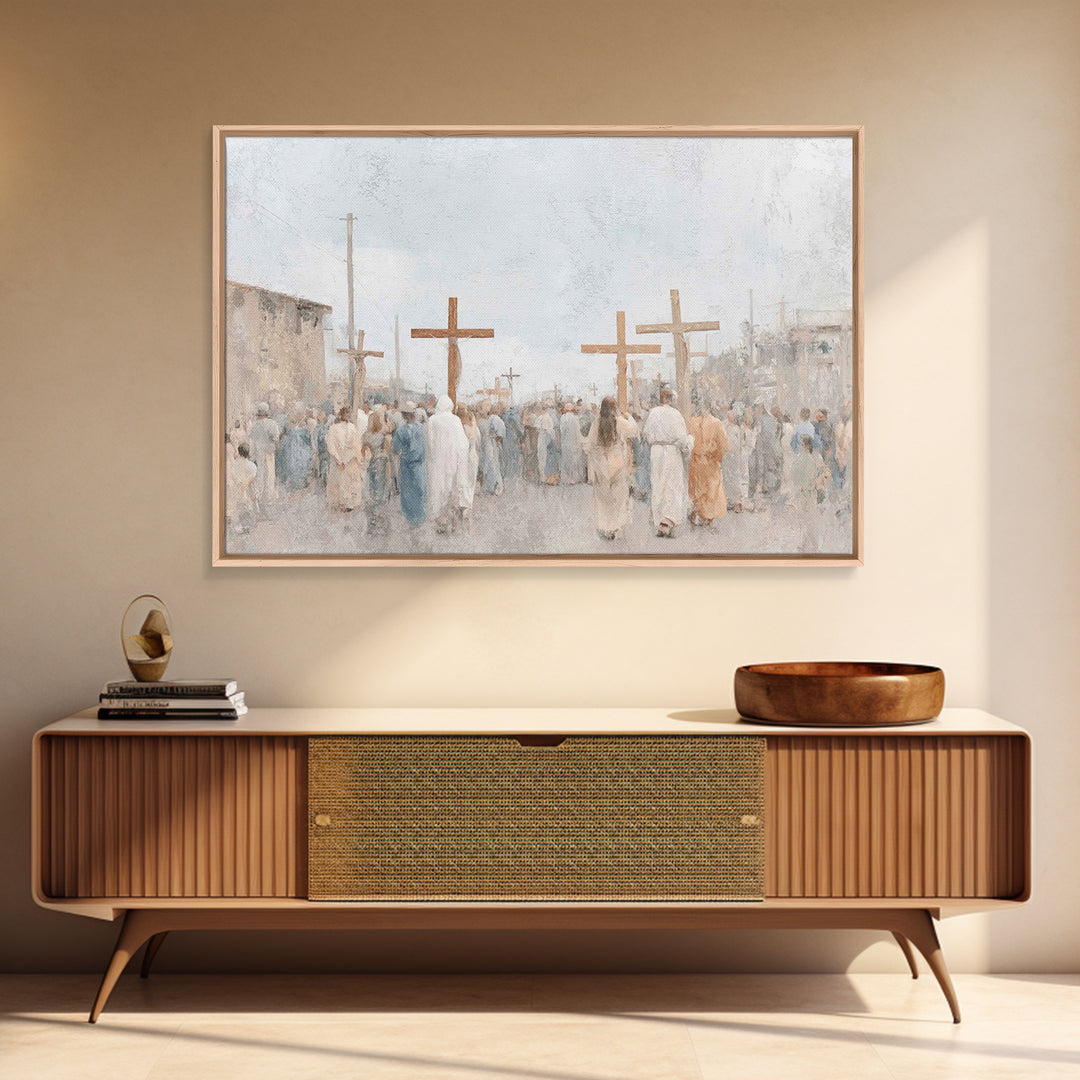 Heralds Of Glory – Framed Canvas Print – Christian Christmas Art – Christian Art Canvas – Christian Wall Art
