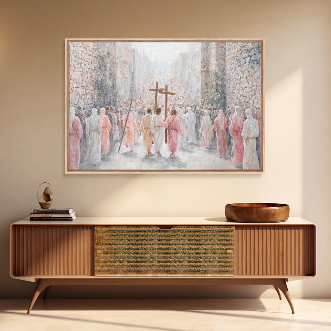 Celestial Chorus, Framed Canvas Print, Christian Wall Art, Christian Art Canvas, Christian Art Gift, Christmas Art Prints, Christian Decor