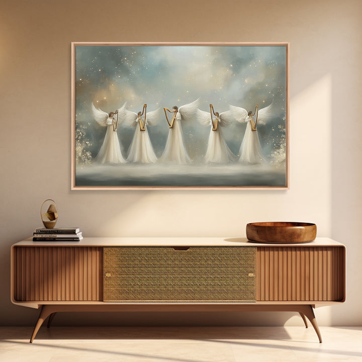 Storm Walk – Framed Canvas Print – Christian Wall Art – Jesus Painting – Christian Art Canvas – Moody Christian Art – Christian Gift Ideas