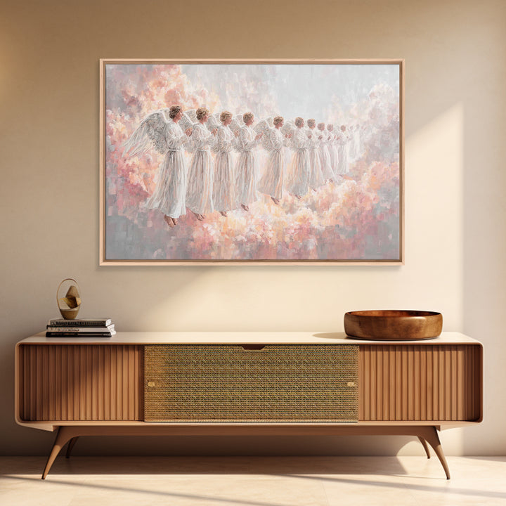 Holy Dawn | Framed Canvas Print | Christian Art Canvas | Jesus Art Print | Minimalist Christian Art | Christian Wall Art | Christian Painti