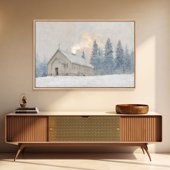 Eternal Horizon Step, Framed Canvas Print, Jesus Painting Canvas, Christian Art, Large Christian Painting, Christian Wall Art