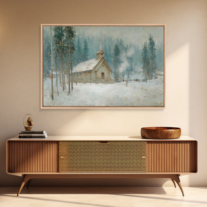 Heaven’s Ember Trail | Framed Canvas Print | Jesus Art Print | Christian Wall Art | Christian Art Canvas | Moody Christian Art | Large Jesu