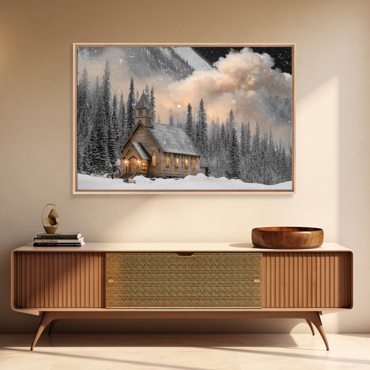 Lamb Of Promise | Framed Canvas Print | Christian Art Gift | Christian Wall Art | Christian Art Work | Subtle Christian Art | Christian Pai