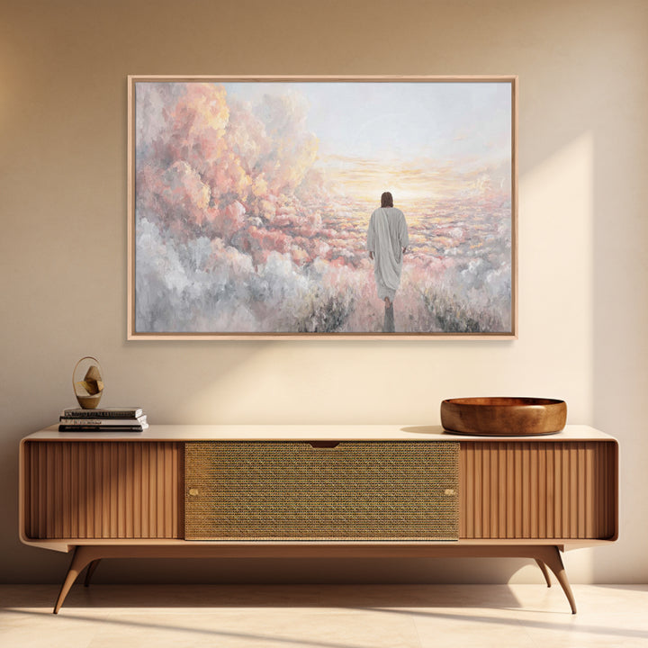 Soft Meadow Grace – Framed Canvas Print – Christian Wall Art – Christian Art Prints – Christian Art Canvas – Christian Painting – Christian