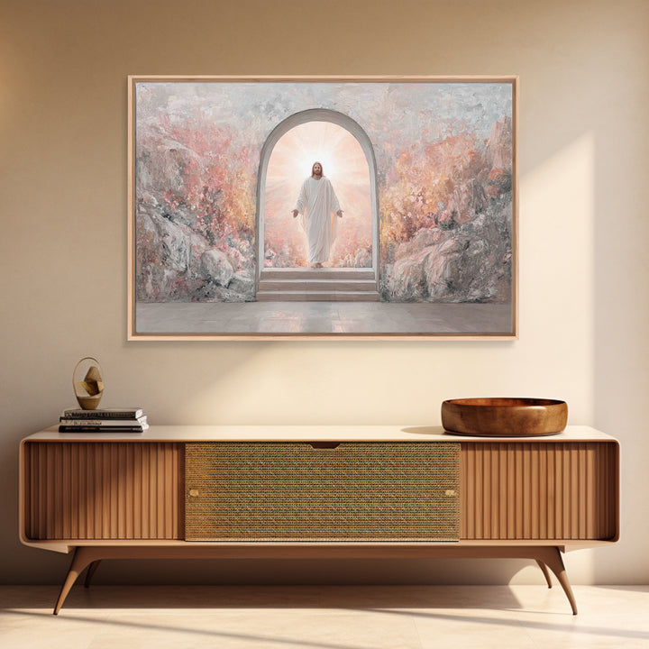 Resurrection Light – Framed Canvas Print – Christian Wall Art – Christian Art Canvas – Christian Gift Ideas – Christian Art Prints – Modern