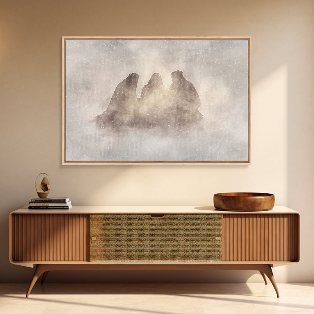 Eternal Wonder | Framed Canvas Print | Christian Wall Art | Christian Art Canvas | Christmas Art | Jesus Christmas Art | Christian Gift Ide