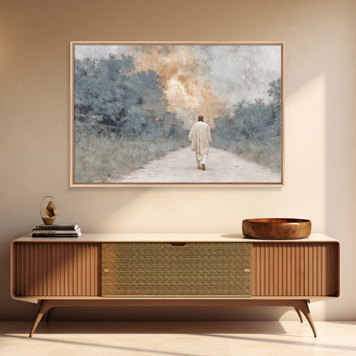 Quiet Bethlehem – Framed Canvas Print – Christian Art Canvas – Christian Wall Art – Christmas Art – Modern Christian Art