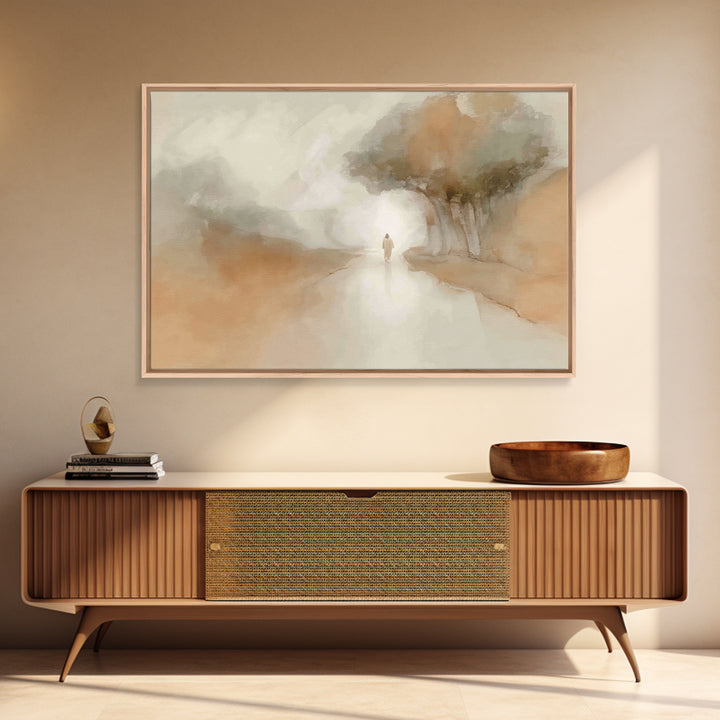 Path of Grace – Framed Canvas Print – Christian Art Canvas – Christian Wall Art – Christian Painting – Subtle Christian Art
