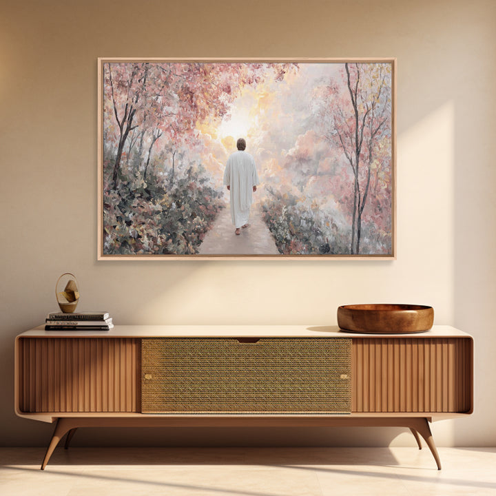 Heavenly Ascent – Framed Canvas Print – Christian Wall Art – Jesus Painting Canvas – Christian Art Work – Large Christian Painting – Christ