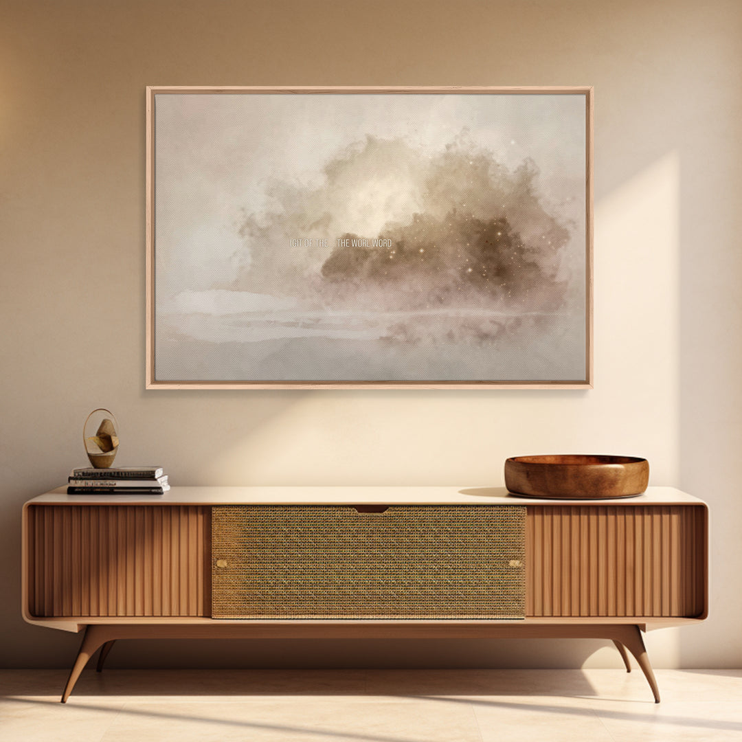 Clouds Of Glory – Framed Canvas Print – Christian Wall Art – Christian Art Canvas – Abstract Christian Art – Christian Paintings – Christia