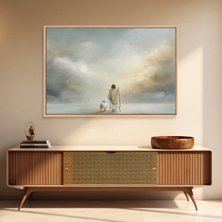 Heaven’s Quiet Path | Framed Canvas Print | Christian Wall Art | Christian Art Canvas | Subtle Christian Art | Christian Paintings | Christ