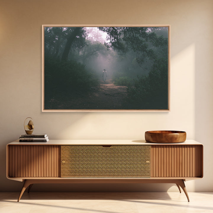 Mist Of His Presence, Framed Canvas Print, Christian Wall Art, Christian Art Canvas, Subtle Christian Art, Christian Paintings, Christian A