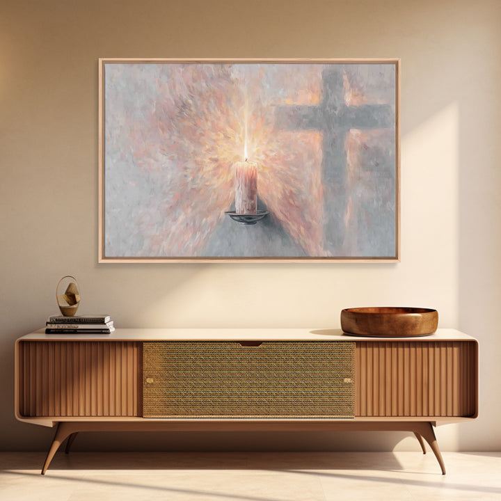 Radiant Grace, Framed Canvas Print, Christian Wall Art, Christian Art, Unique Christian Art, Christian Art Canvas