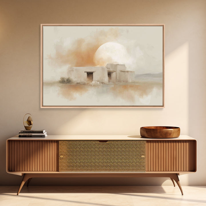 Bethlehem Dawn Dwelling | Framed Canvas Print | Christian Art Canvas | Christian Wall Art | Christmas Art Prints | Christian Christmas Art