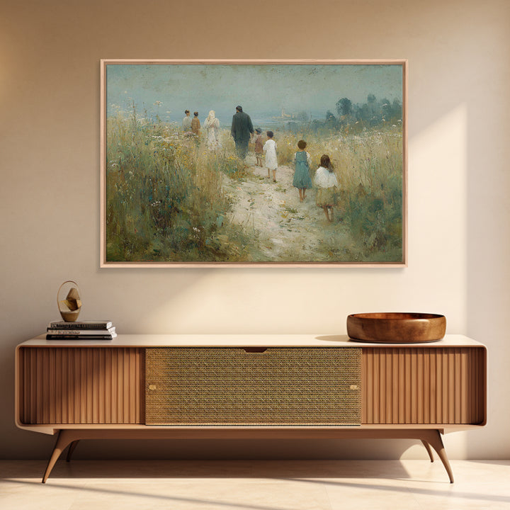 Path Of Gentle Faith – Framed Canvas Print – Christian Art Canvas – Christian Art Prints – Christian Wall Art – Jesus Painting – Christian