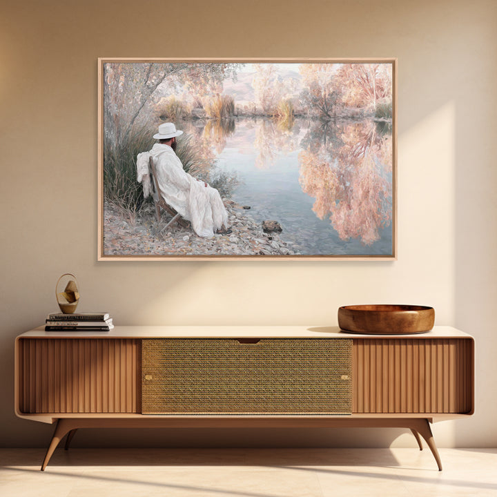 Dawn Shepherd Peace | Framed Canvas Print | Christian Wall Art | Christmas Art Prints | Jesus Painting | Christian Art Canvas | Christian D