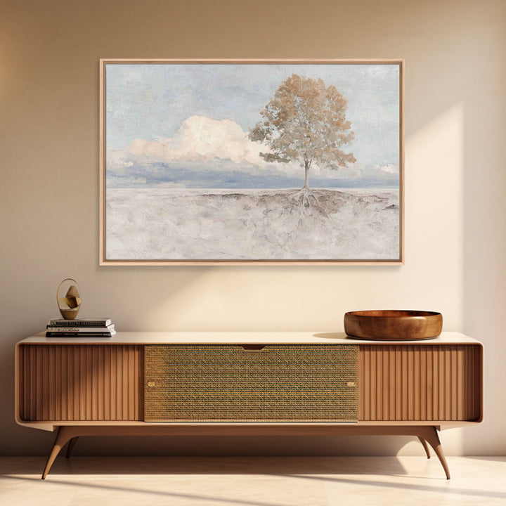 Graceful Horizon | Framed Canvas Print | Christian Art Canvas | Christian Wall Art | Christian Art Print | Minimalist Christian Art
