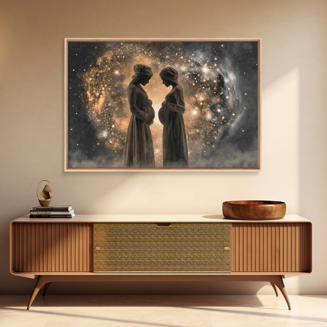 Holy Expectation | Framed Canvas Print | Christian Art Canvas | Christian Wall Art | Modern Christian Art | Christian Painting