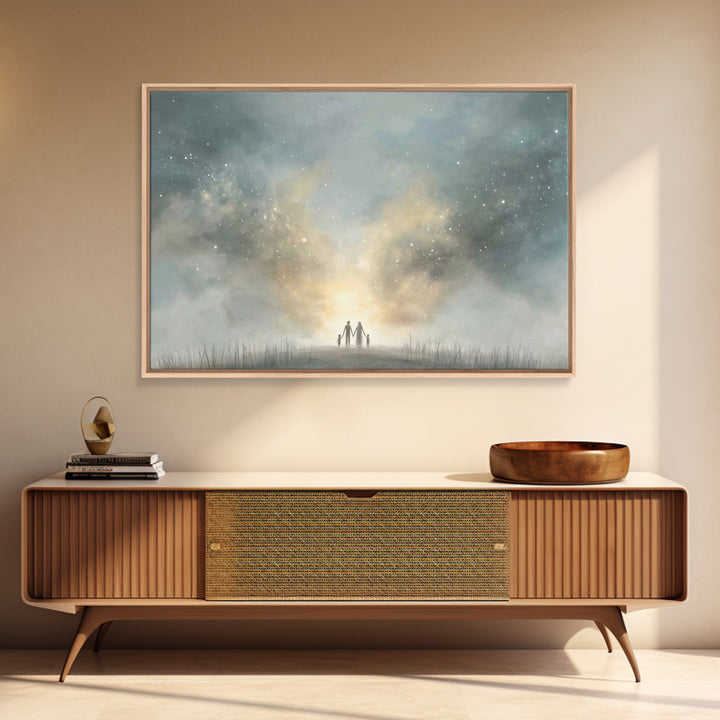Graceful Horizon | Framed Canvas Print | Christian Wall Art | Christian Art Canvas | Christian Painting | Christmas Art | Christian Decor