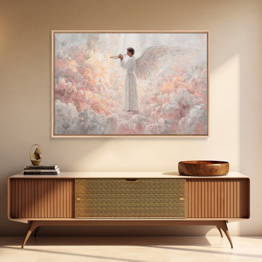 Seraphic Chorus – Framed Canvas Print – Christian Wall Art – Christian Art Canvas – Christian Christmas Art – Jesus Painting – Christmas Ar
