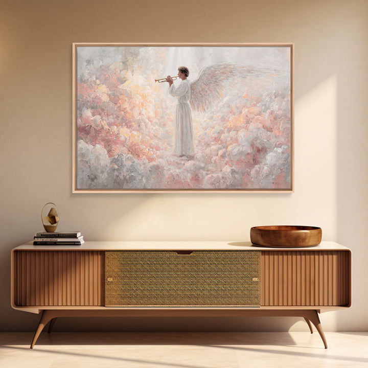 Seraphic Chorus – Framed Canvas Print – Christian Wall Art – Christian Art Canvas – Christian Christmas Art – Jesus Painting – Christmas Ar