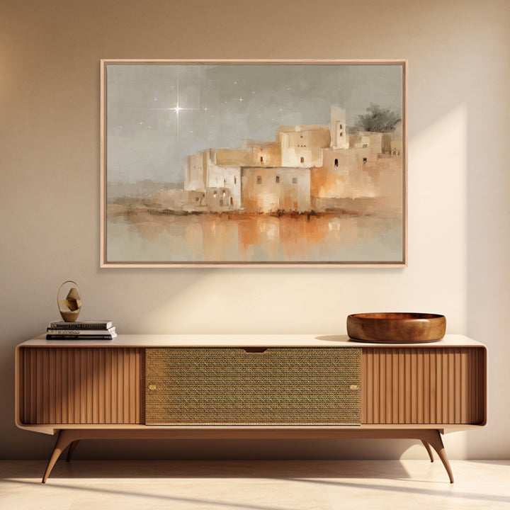 City of David Glow | Framed Canvas Print | Christian Christmas Art | Christmas Art | Christian Art Canvas | Christian Decor