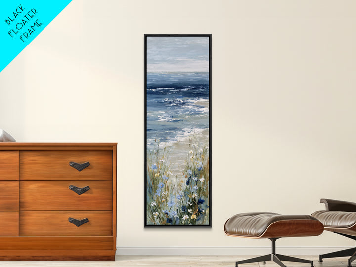 Coastal Botanical Bouquet Canvas Print, Coastal Art, Fine Art Print, Coastal Decor, Fine Art, Coastal, Wall Decor, Prints, COA-1x3-57