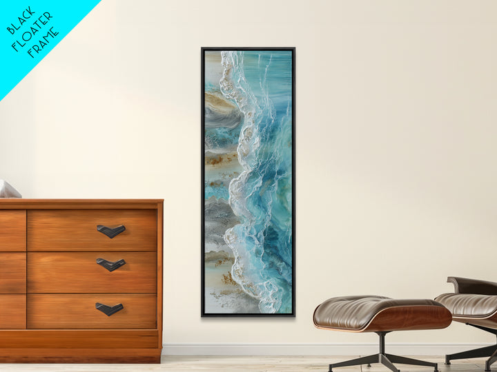 Oyster Shell Study Canvas Print, Coastal Art, Blue Wall Art, Coastal Decor, Oil Painting, Coastal, Gallery Decor, Neutral Decor, COA-1x3-63
