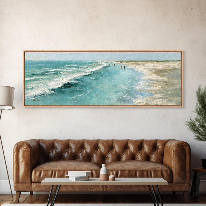 Aerial Sandbar with Turquoise Water Framed Canvas Print, Coastal Art, Coastal Prints, Coastal Decor, Fine Art, Coastal, COA-3x1-69