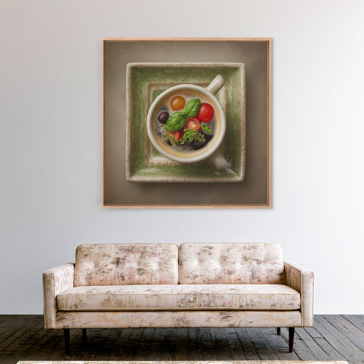 Espresso Martini Coffee Cocktail Still Life Canvas Print, Coffee Shop Art, Gallery Decor, Cafe Decor, Fine Art, Cafe, CSA-1x1-17