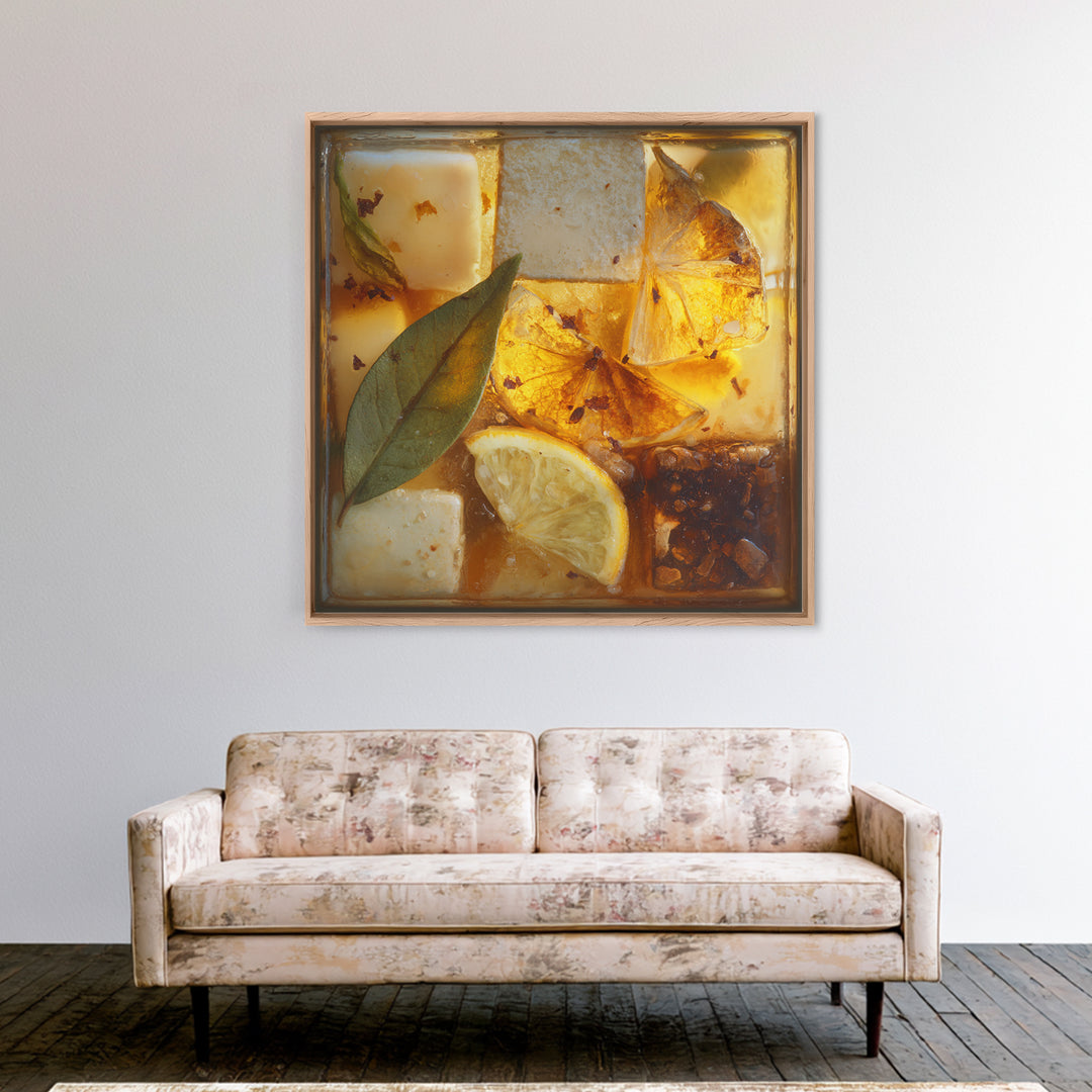 Iced Coffee Glass Canvas Print, Coffee Shop Art, Gallery Decor, Cafe Decor, Fine Art, Cafe, Wall Art, Home Decor, Wall Decor, CSA-1x1-59