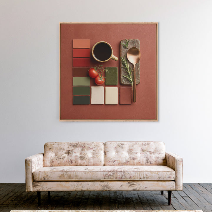 Moody Dark Roast Still Life Framed Canvas Print, Coffee Shop Art, Fine Art Print, Cafe Decor, Fine Art, Cafe, Printable, CSA-1x1-80
